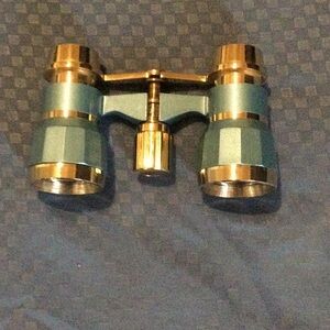 Vintage Blue and Gold Binoculars